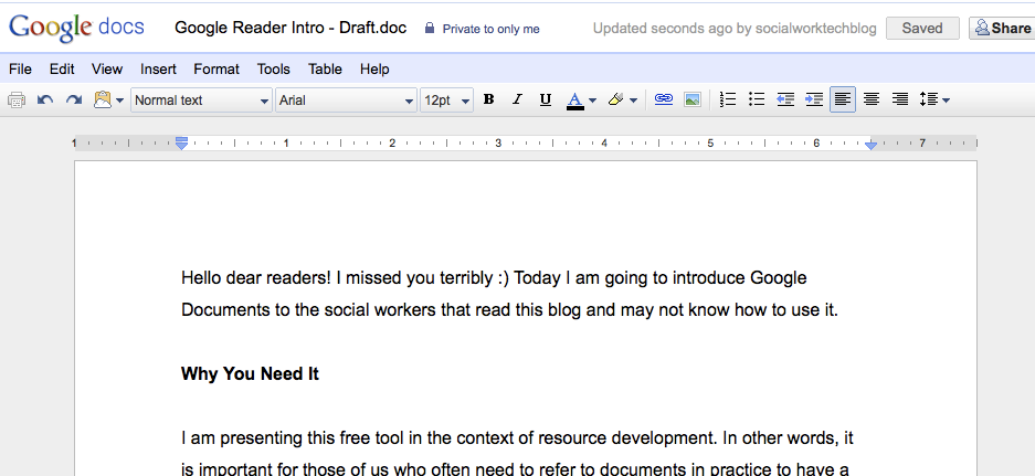 Google Docs - How to Upload: Step 5
