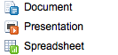 Google Docs = Microsoft Word, Excel, PowerPoint
