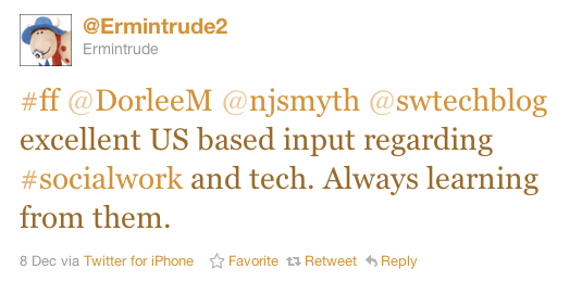 A Tweet by @Ermintrude2