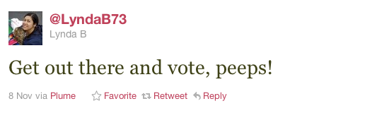A Tweet by @LyndaB73