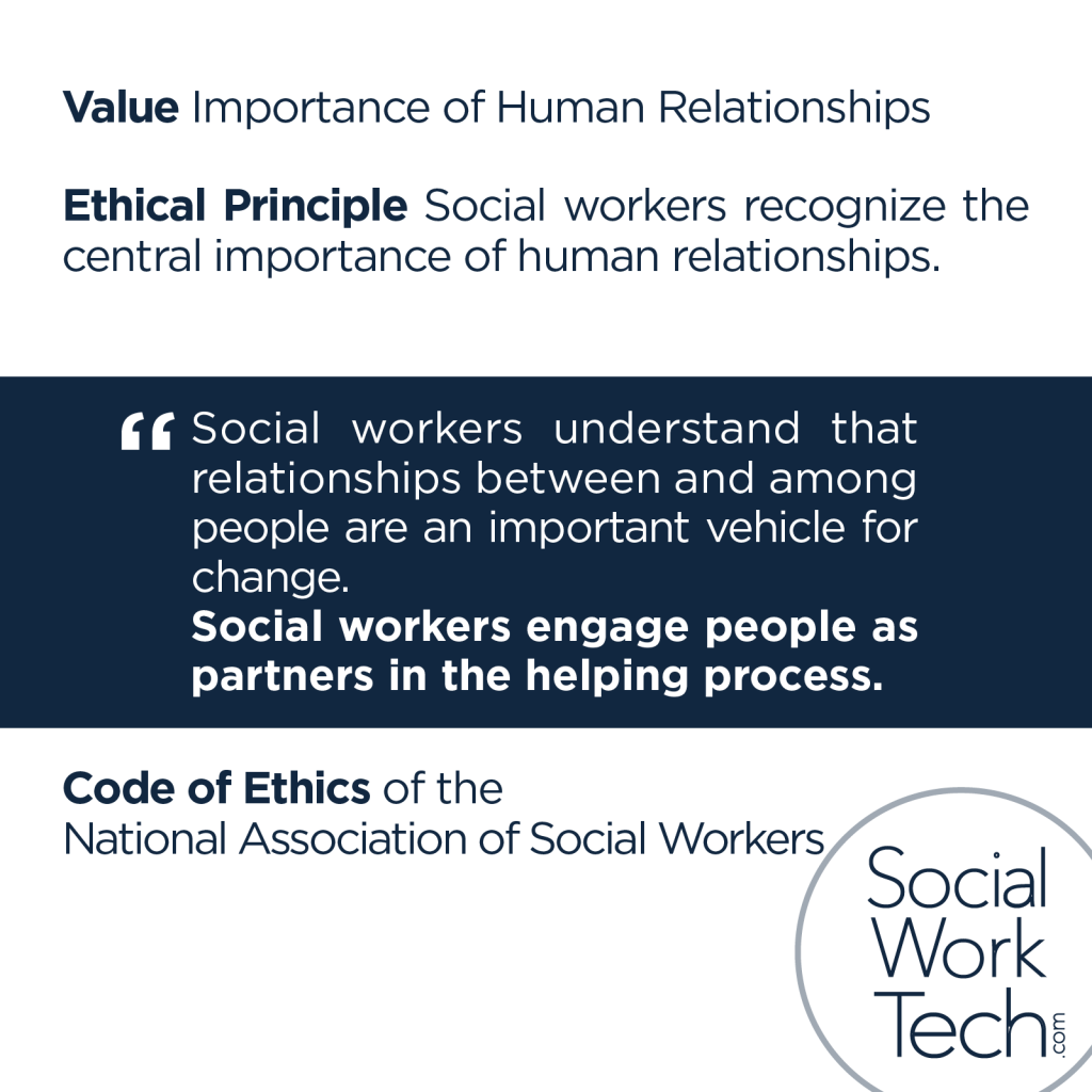 why are human relationships important in social work